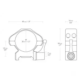 Hawke® Precision Steel 30mm...