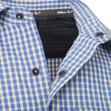 Helikon-Tex Covert Concealed Carry Short Sleeve Shirt - Royal Blue Checkered