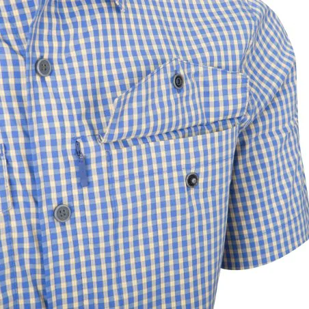 Helikon-Tex Covert Concealed Carry Short Sleeve Shirt - Royal Blue Checkered