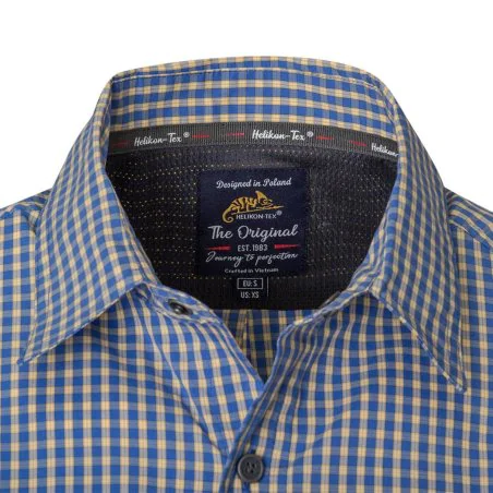 Helikon-Tex Covert Concealed Carry Short Sleeve Hemd - Royal Blue Checkered