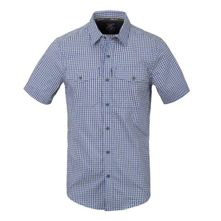 Helikon-Tex Covert Concealed Carry Short Sleeve Hemd - Royal Blue Checkered