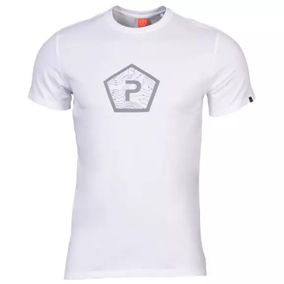 AGERON T-shirts - Pentagon Shape - White