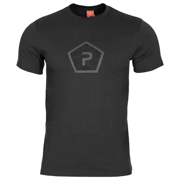 T-shirt AGERON - Pentagon Shape - Czarny