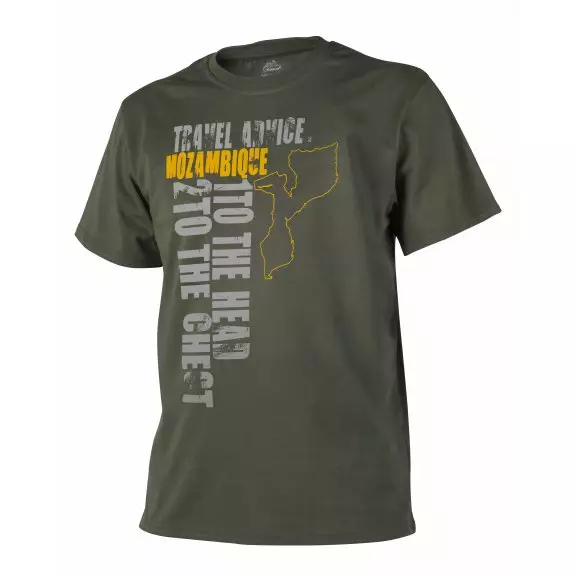 Helikon-Tex® T-Shirt (Travel Advice: Mozambique) - Cotton - Olive Green